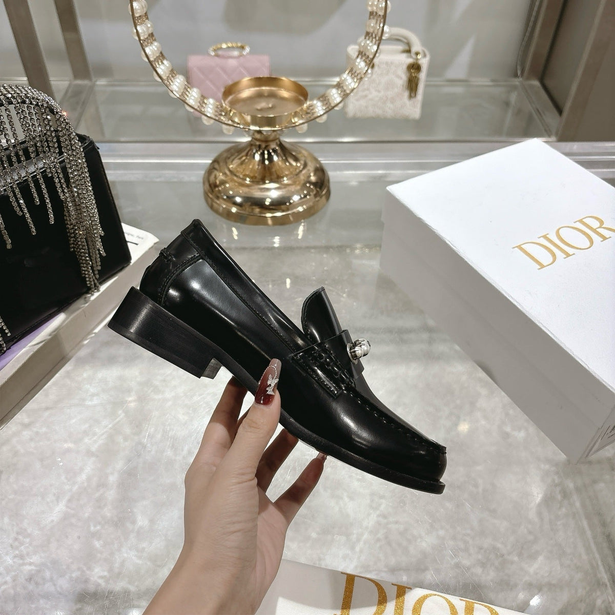 CD 25 Loafers Black Patent Leather 306929