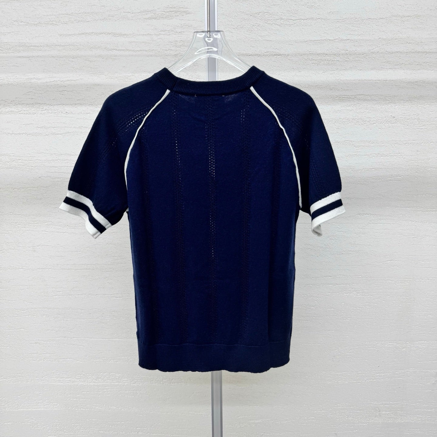 Miumiu 2026 T-shirt Blue White Wool Cashmere 356971