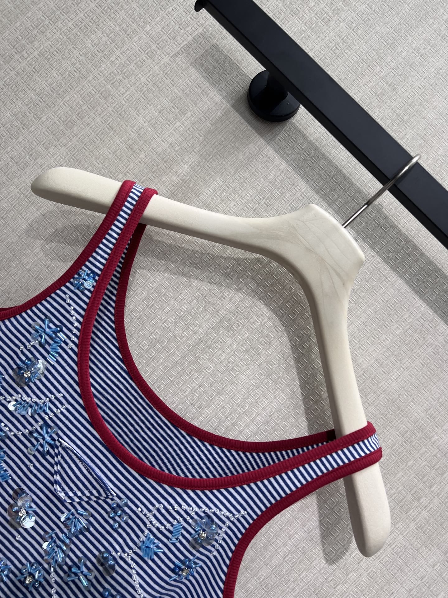 Prada 2026 Tank Top Blue Red Cotton 399200