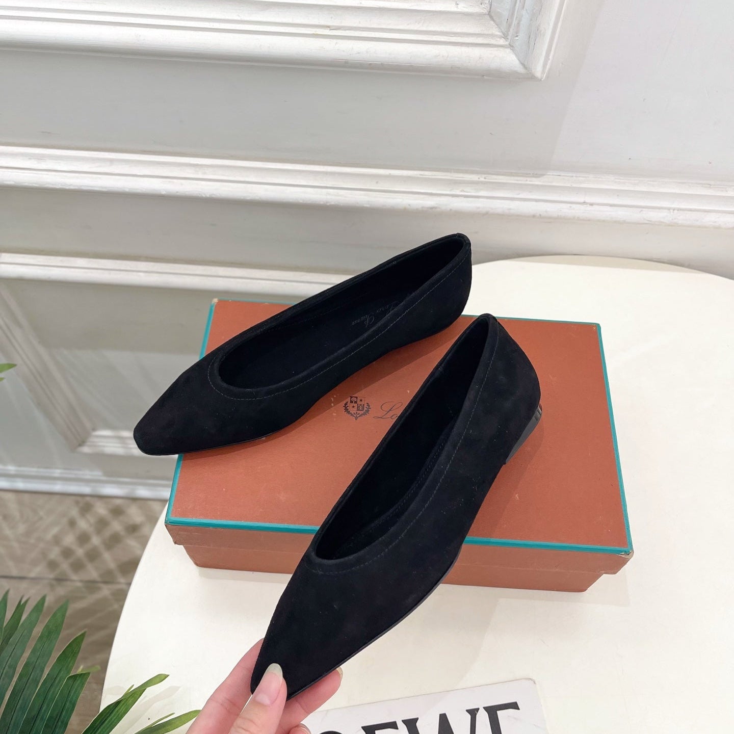 LP 26SS Ballet Flats Suede 587577