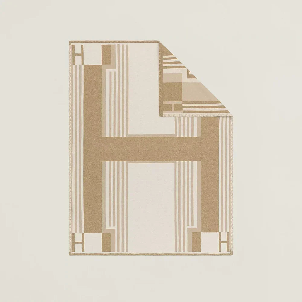 Hermes Ithaque Throw Blanket Wool Cashmere