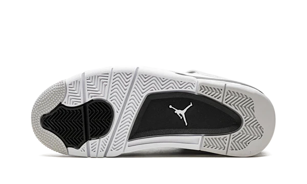 Nike Air Jordan 4 White Gray Black Suede Leather