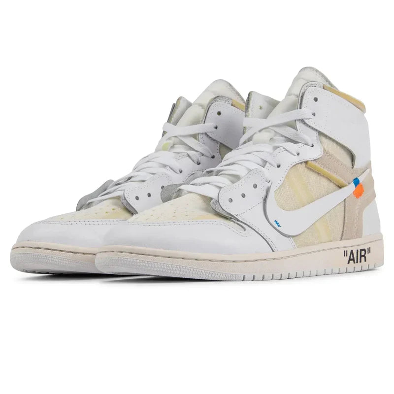 Off-White x Air Jordan 1 Retro White Beige Leather
