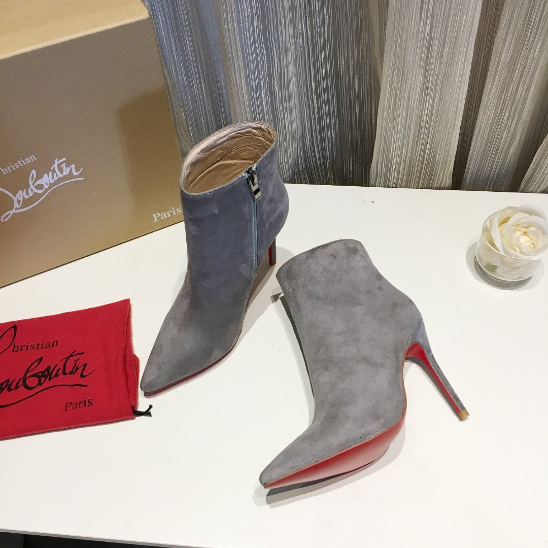 CL So Kate Booty Ankle Boots 100mm Suede Gray