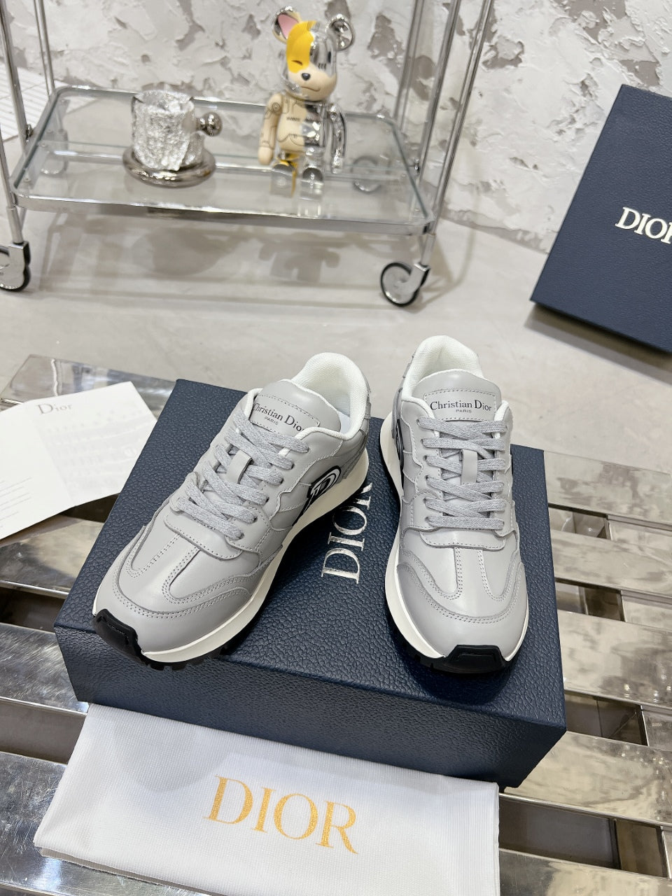 C'est Dior Sneaker 35mm Grey Cowhide