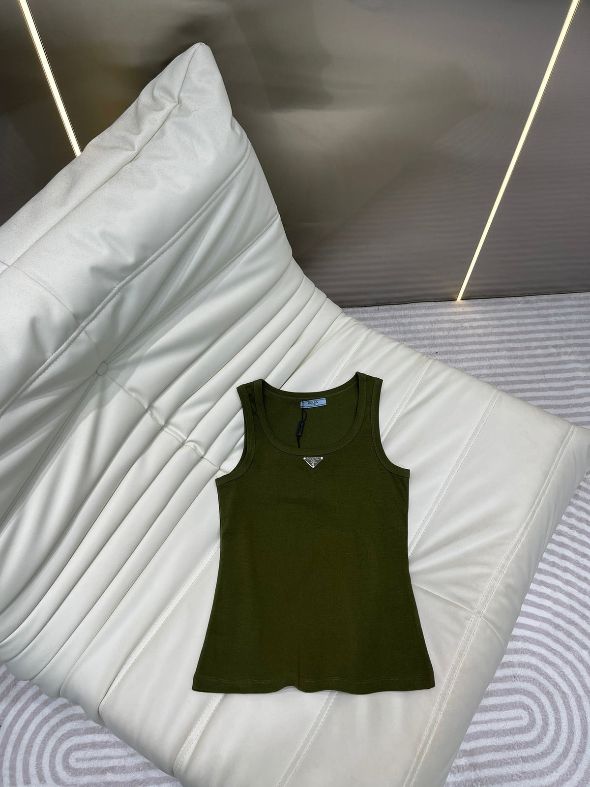 Pra Ribbed Knit Jersey Tank Top