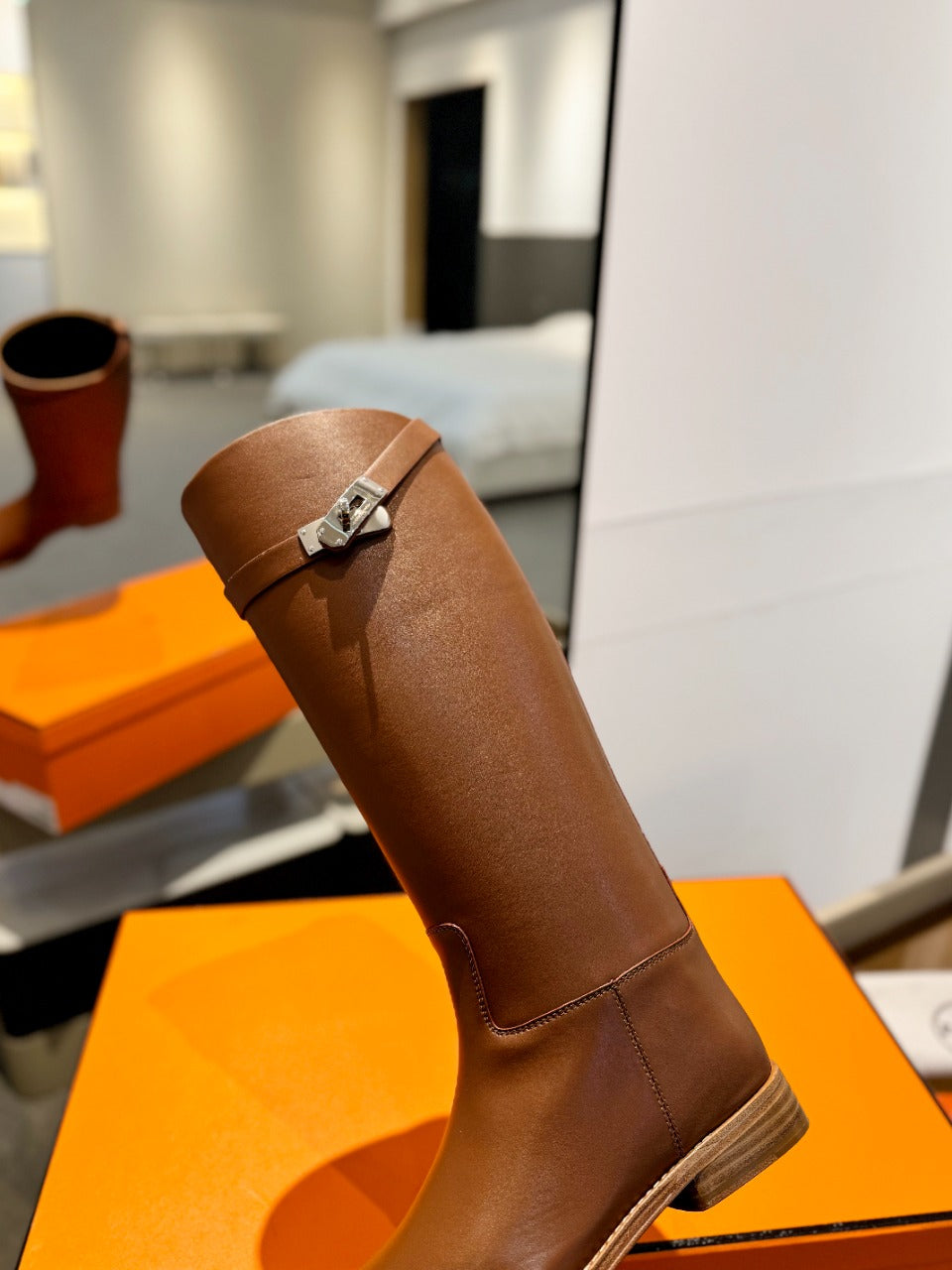 HM Stivali Jumping 20mm Brown Cowhide  961664