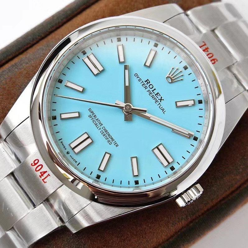 OYSTER PERPETUAL STAINLESS STEEL SKY BLUE DIAL