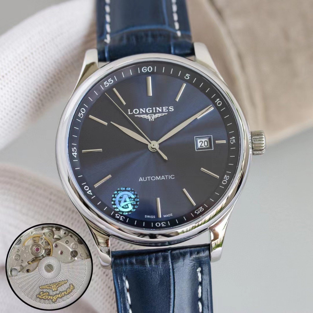 MASTER COLLECTION 42 AUTOMATIC STAINLESS STEEL BLUE DIAL