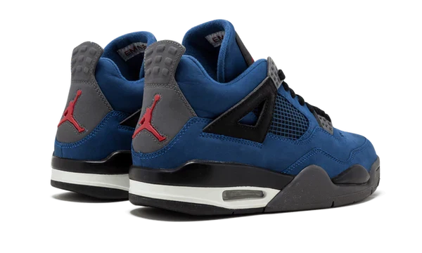 Nike Air Jordan 4 Dark Blue Black Suede